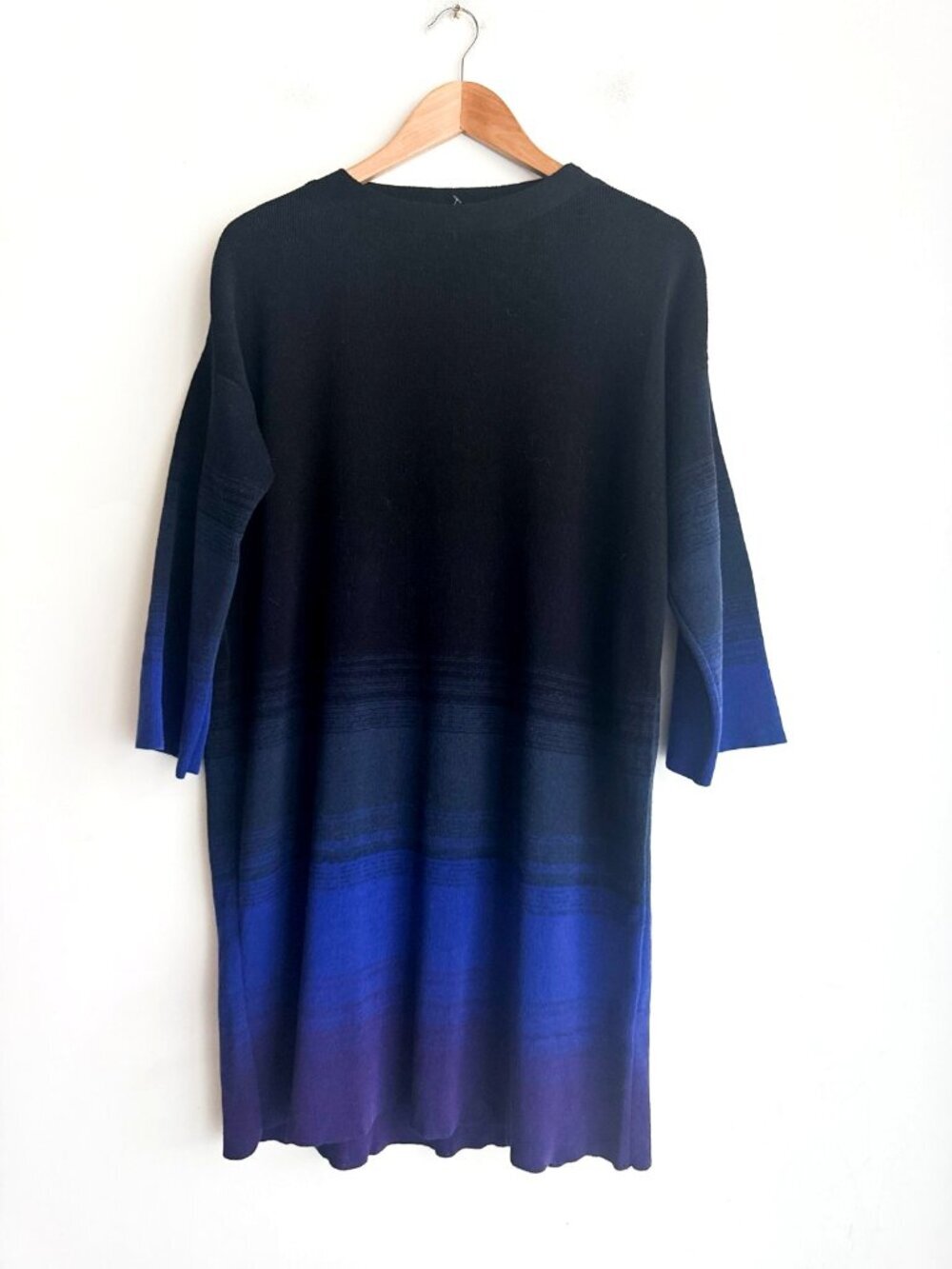 Archiviob Ombre Blue Black Knit Dress XL - Picture 2 of 6